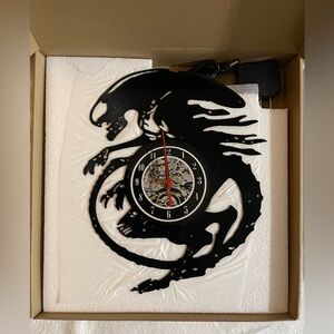 Alien Vinyl Wall Clock